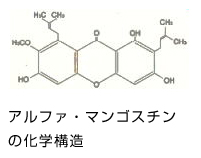 アルファ・マンゴスチンの化学構造